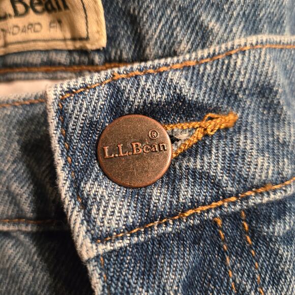 L.L. Bean Men's Jeans Straight Standard Fit Substantial 100% Cotton size 38 x 30 - Picture 10 of 11